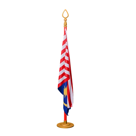 Bandera de malasia  3D Icon