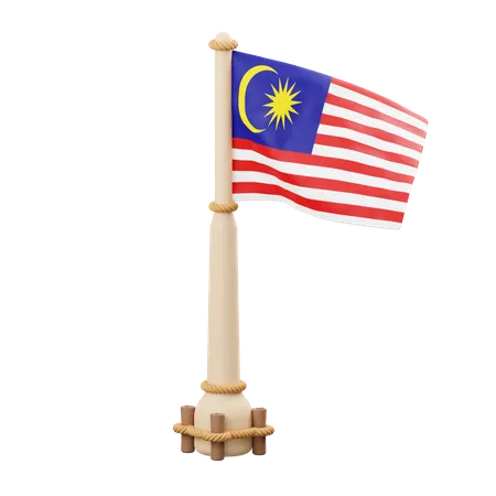 Bandera de malasia  3D Icon