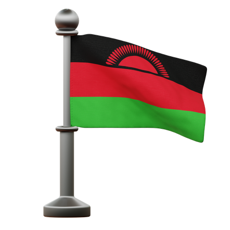 Bandera de malaui  3D Icon