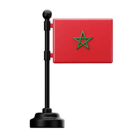 Bandera de marruecos  3D Icon