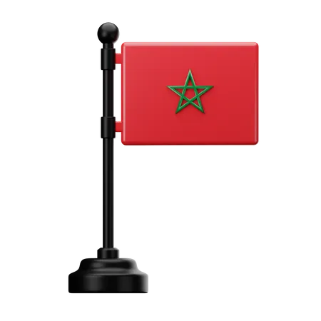 Bandera de marruecos  3D Icon