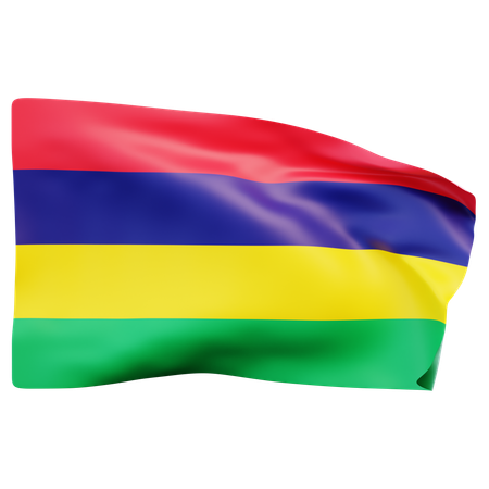 Bandera de Mauricio  3D Icon