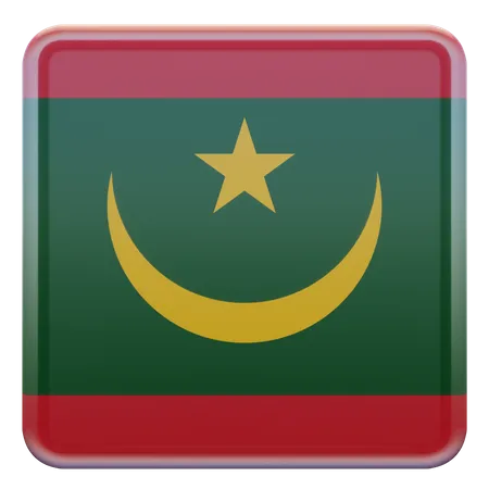 Bandera de mauritania  3D Flag