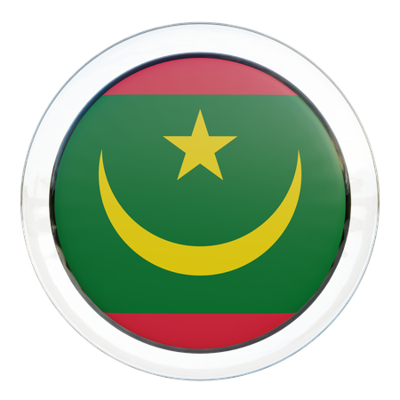 Bandera de mauritania  3D Flag