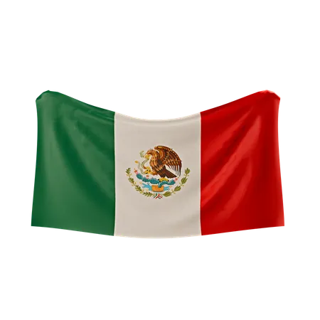 Bandera de mexico  3D Icon