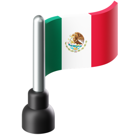 Bandera de México  3D Icon