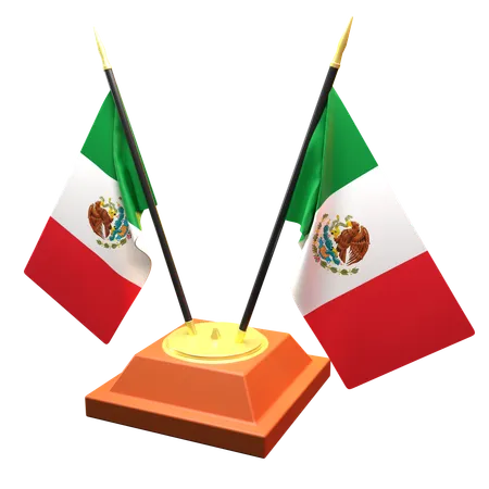 Bandera de mexico  3D Icon