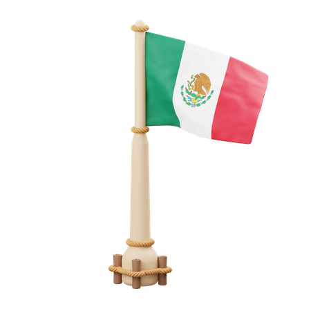 Bandera de mexico  3D Icon