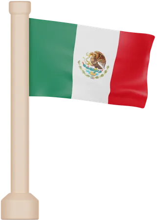 Bandera de mexico  3D Icon