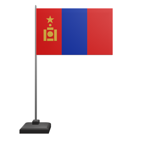 Bandera de mongolia  3D Icon