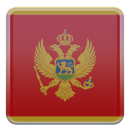 Bandera de montenegro  3D Flag