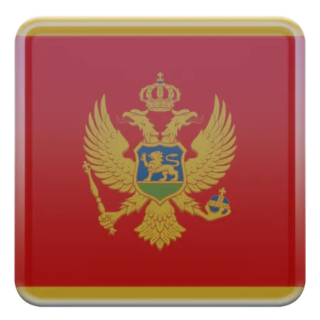 Bandera de montenegro  3D Flag