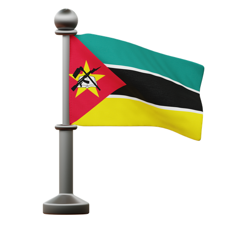 Bandera de mozambique  3D Icon