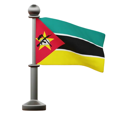 Bandera de mozambique  3D Icon