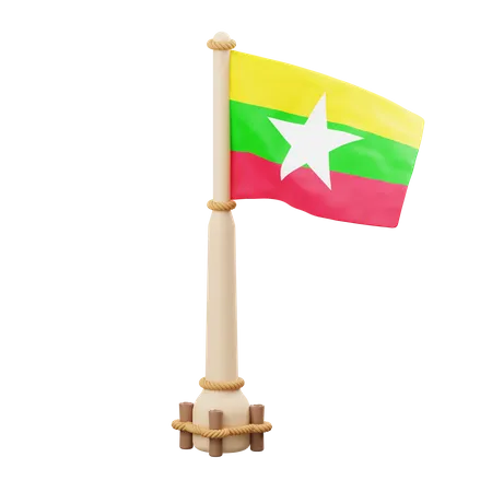 Bandera de myanmar  3D Icon