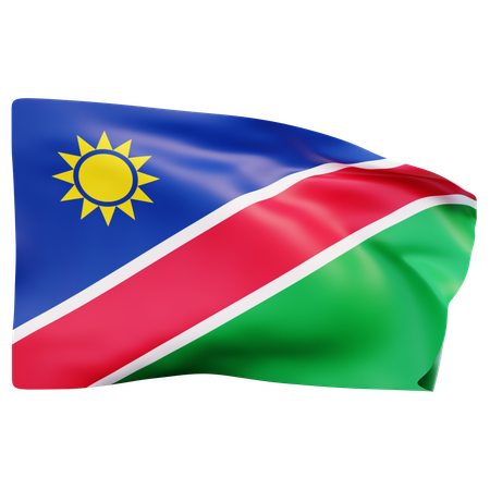 Bandera de namibia  3D Icon