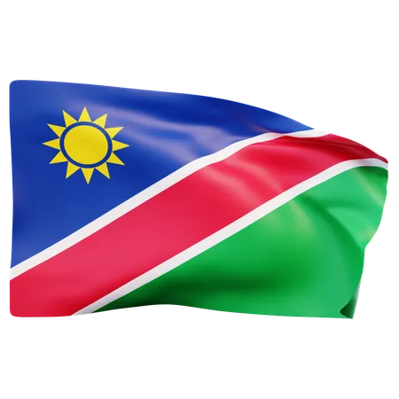 Bandera de namibia  3D Icon