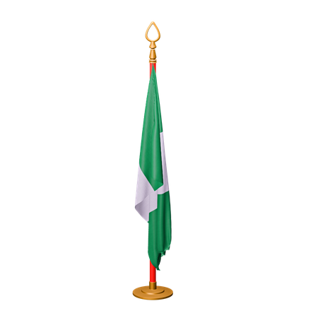 Bandera de nigeria  3D Icon