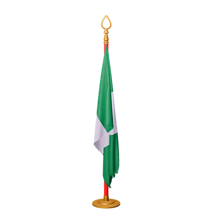 Bandera de nigeria  3D Icon