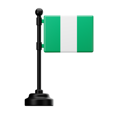 Bandera de nigeria  3D Icon