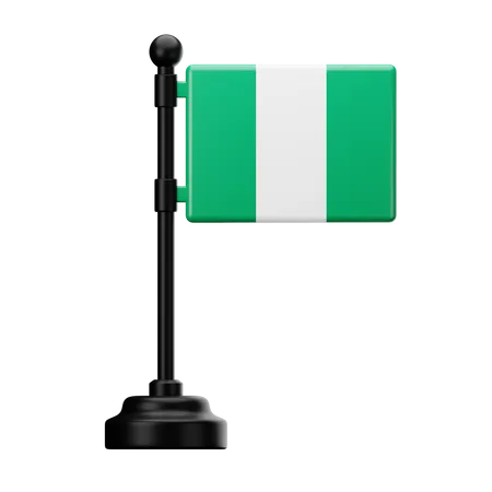 Bandera de nigeria  3D Icon