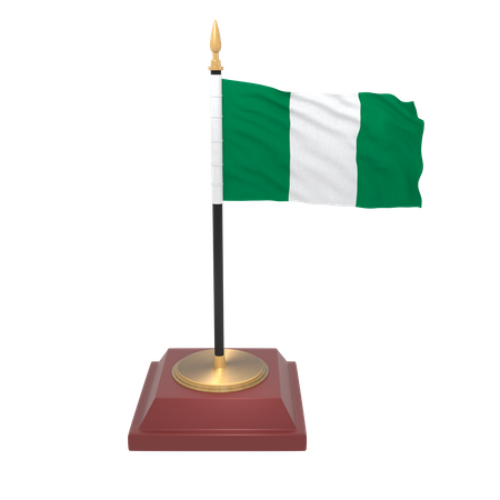 Bandera de nigeria  3D Icon