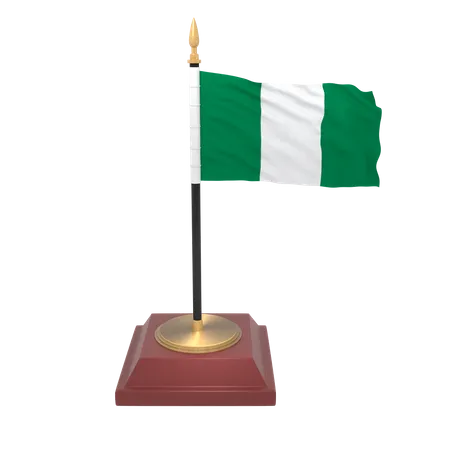 Bandera de nigeria  3D Icon