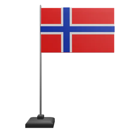 Bandera de noruega  3D Icon