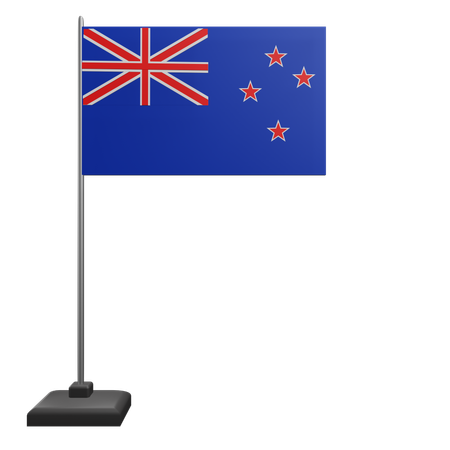 Bandera de nueva zelanda  3D Icon