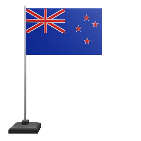 Bandera de nueva zelanda  3D Icon