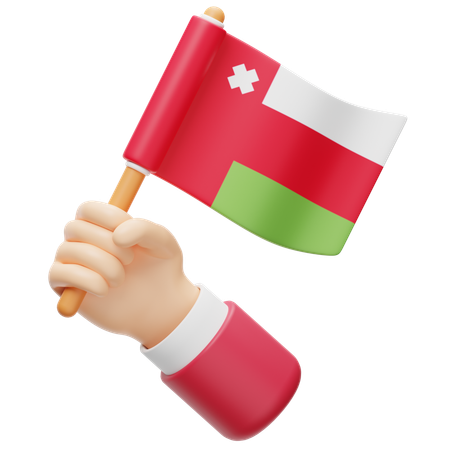 Bandera de oman  3D Icon