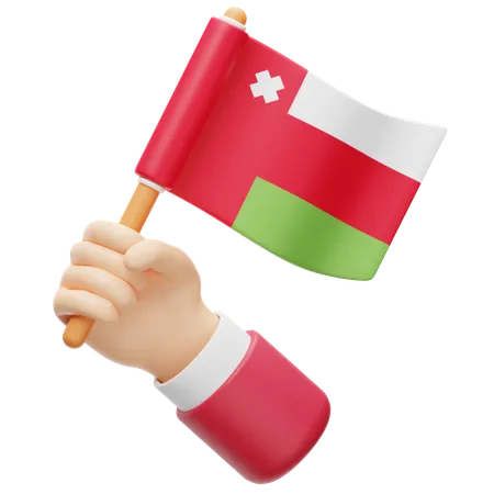 Bandera de oman  3D Icon