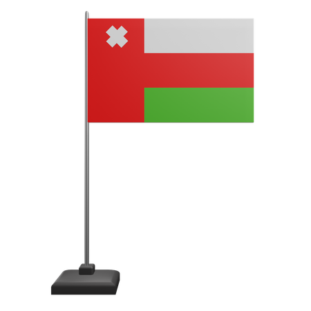 Bandera de oman  3D Icon