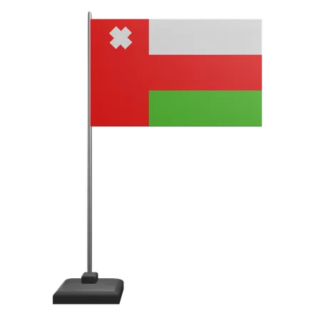 Bandera de oman  3D Icon