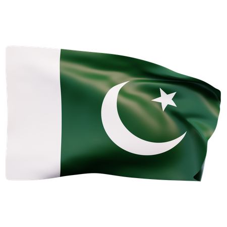 Bandera de pakistán  3D Icon