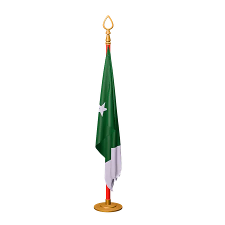 Bandera de pakistán  3D Icon