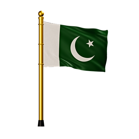 Bandera de pakistán  3D Icon