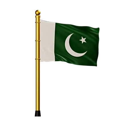 Bandera de pakistán  3D Icon