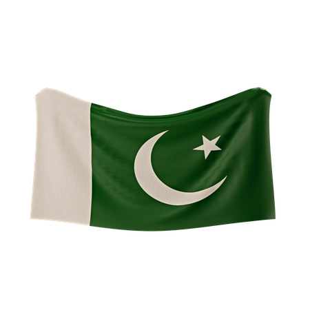 Bandera de pakistán  3D Icon