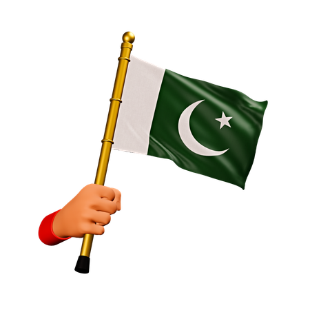 Bandera de pakistán  3D Icon