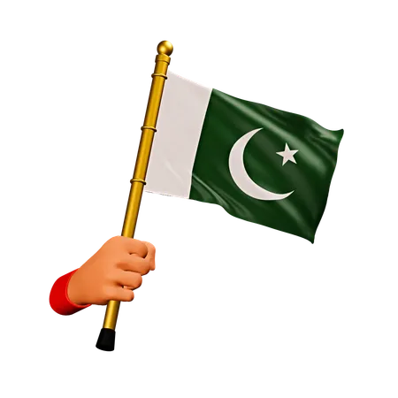 Bandera de pakistán  3D Icon