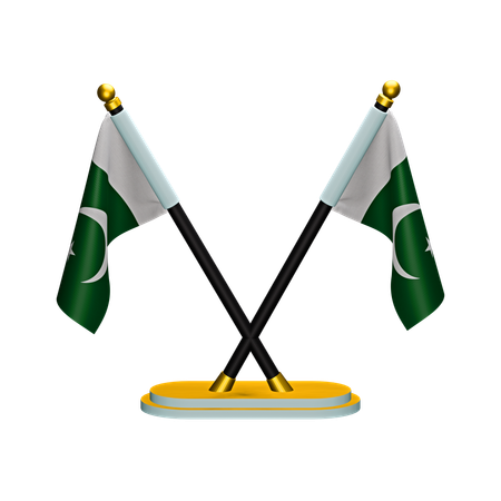 Bandera de pakistán  3D Icon