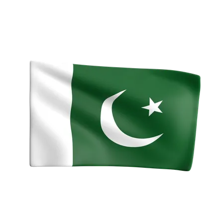 Bandera de pakistán  3D Icon