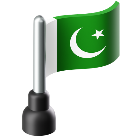 Bandera de pakistán  3D Icon