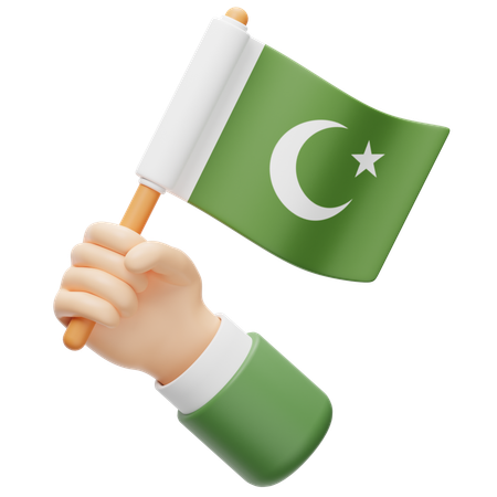 Bandera de pakistán  3D Icon