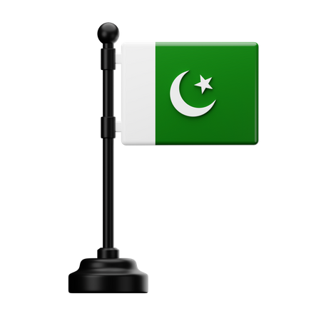 Bandera de pakistán  3D Icon