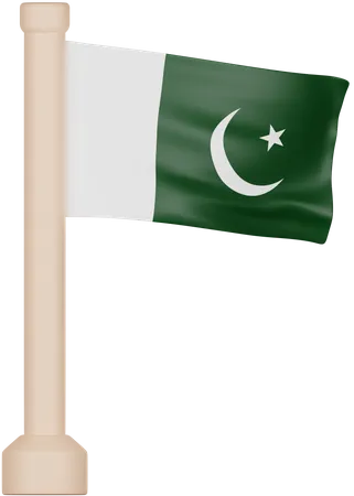 Bandera de pakistán  3D Icon