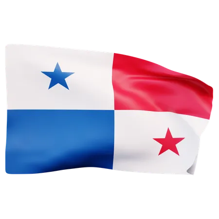 Bandera de panamá  3D Icon