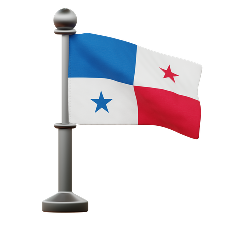 Bandera de panamá  3D Icon