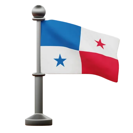 Bandera de panamá  3D Icon